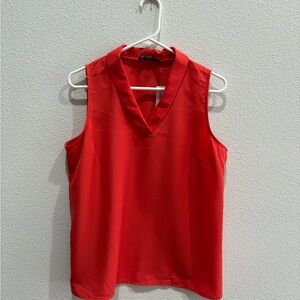The Limited Persimmon V-Neck Sleeveless Blouse